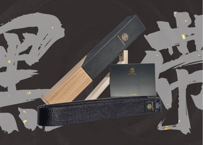 high quality martial arts black belt by Tamashii Kokoro. Luxury giftbox. Perfect gifting idea for martial artist,