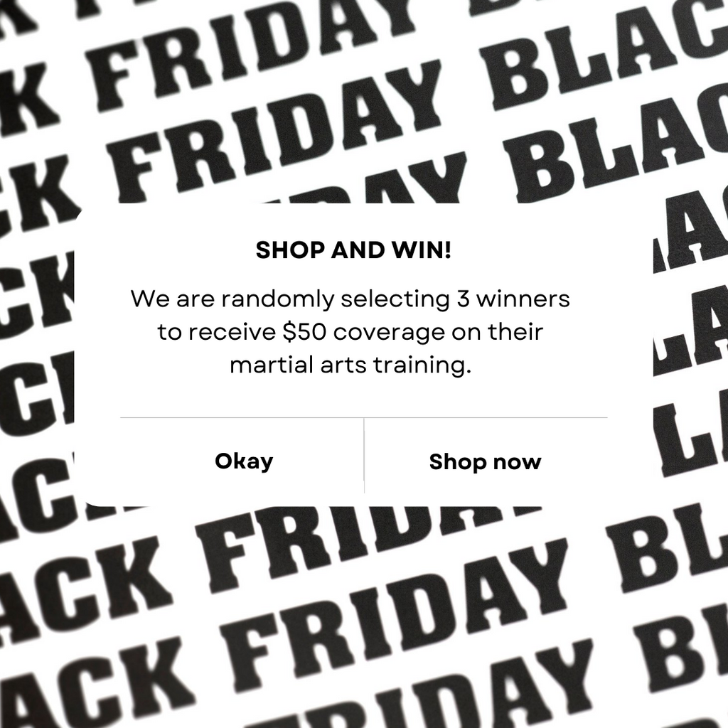 BLACKOUT DRAW: RECEIVE $50 MARTIAL ARTS CLASS COVERAGE