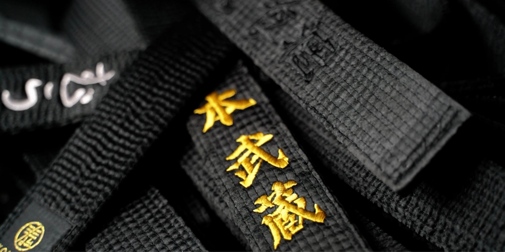 black belt for martial arts. Critical kuro obi by Tamashii Kokoro for Aikido, Karate, Judo, Jiu jit-su, Karate and Taekwando. Highest quality. 