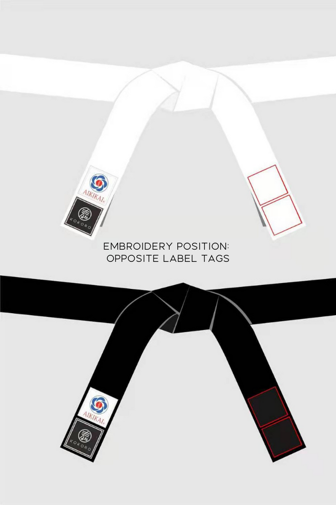 Embroidery is available opposite the label tags
